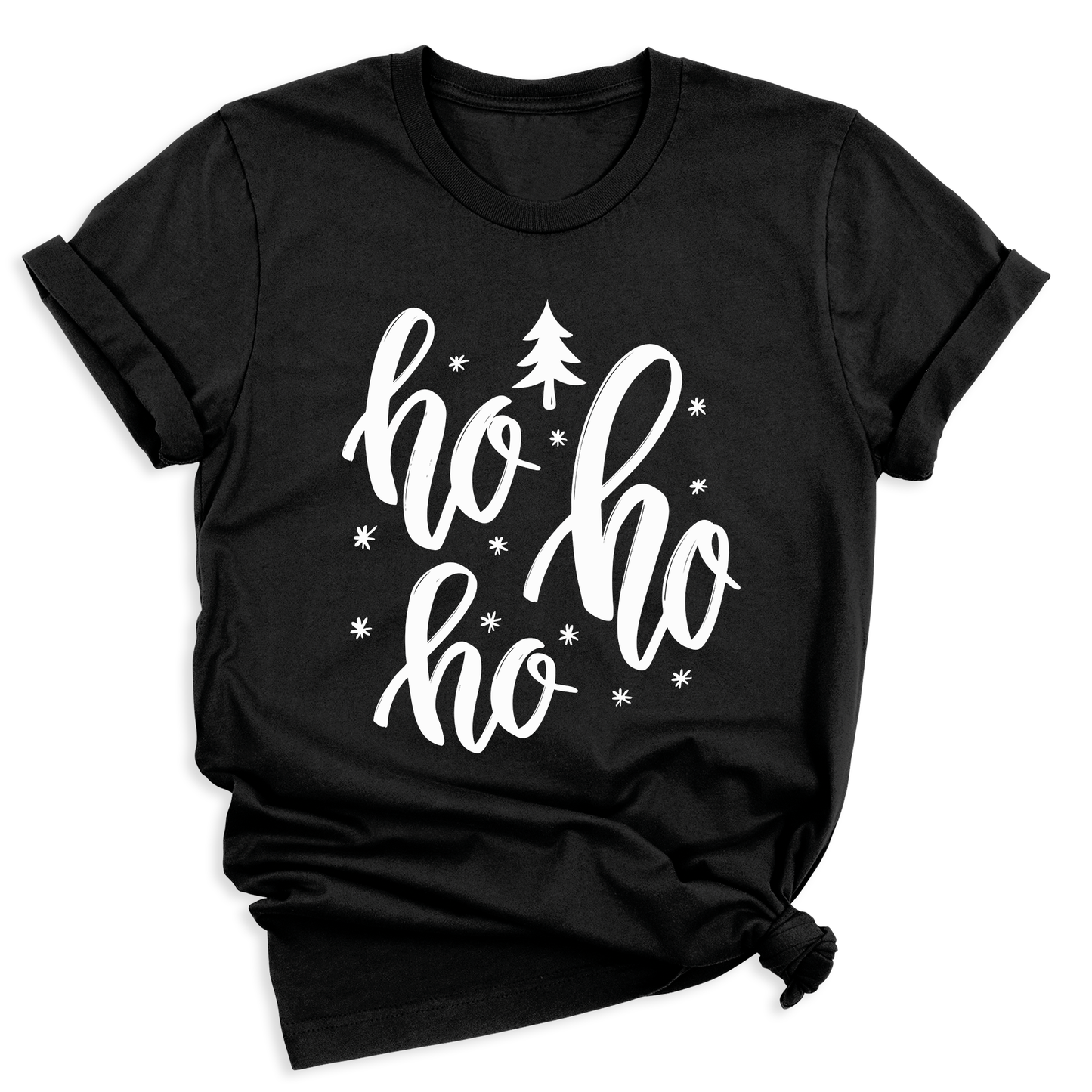 Cute Ho Ho Ho Christmas T-Shirt โ Santa Holiday Shirt for Women & Men