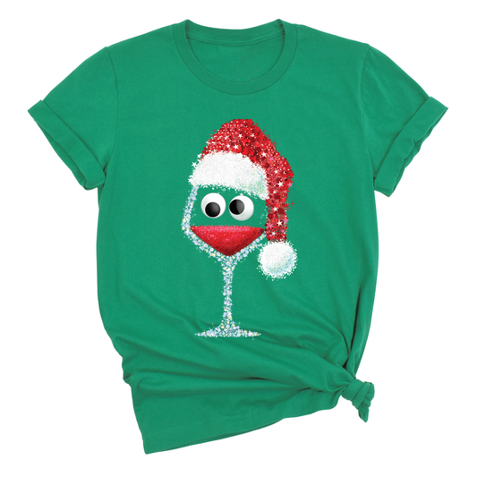 Funny Christmas Wine Shirt – Women’s Xmas Party Tee, Wine Lover Holiday Top, Drinking Holiday Shirt
