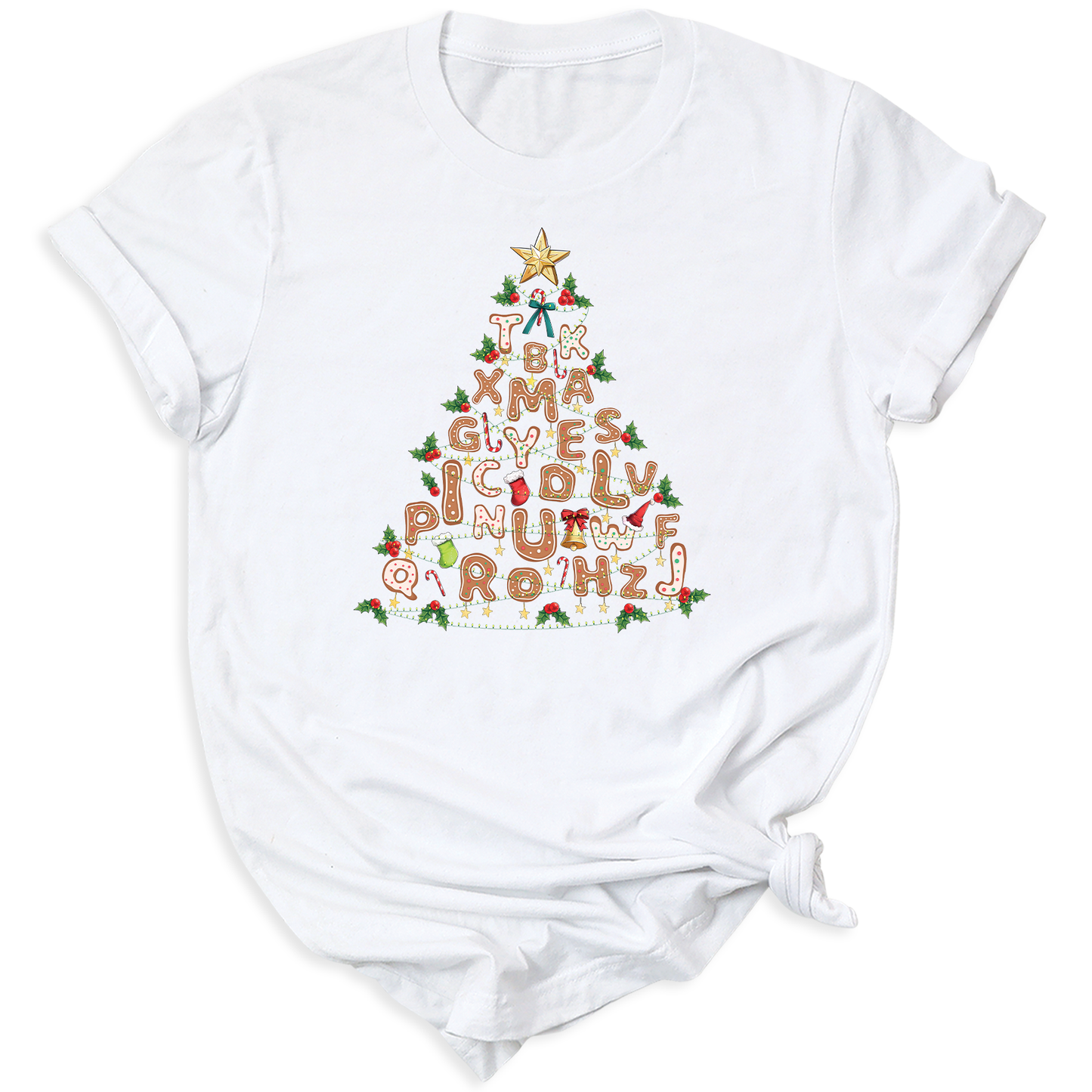 Alphabet Christmas Tree Shirt – Teacher Holiday Party Tee