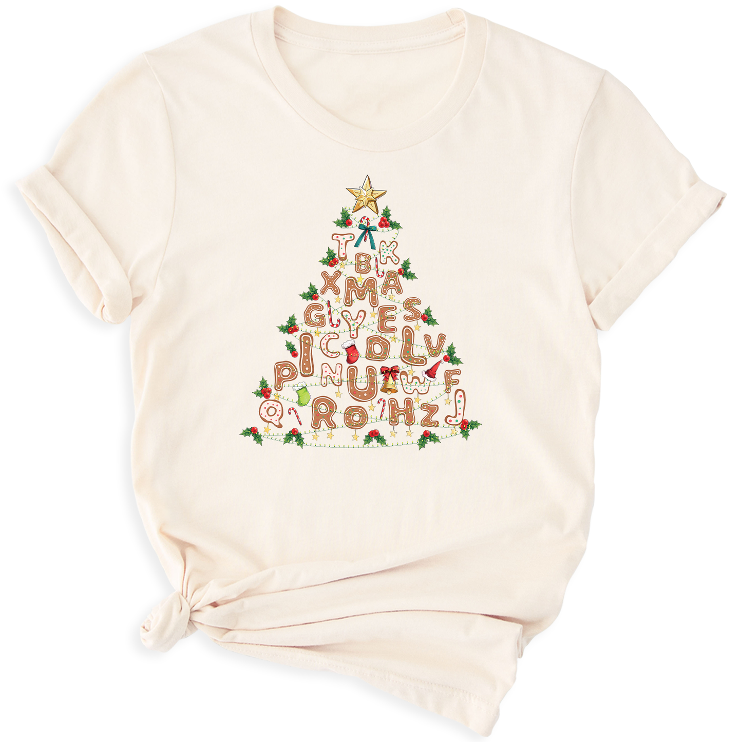 Alphabet Christmas Tree Shirt – Teacher Holiday Party Tee