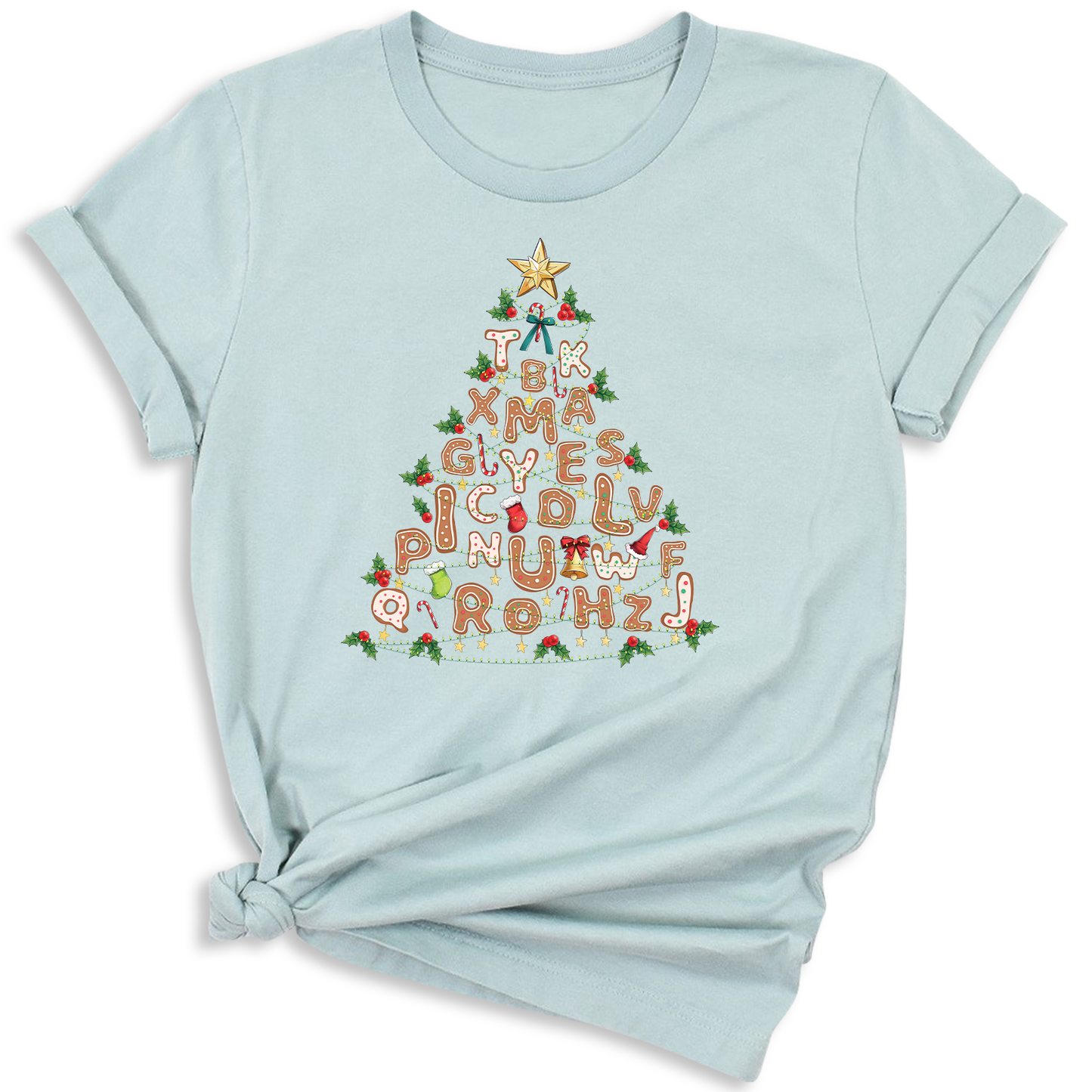 Alphabet Christmas Tree Shirt – Teacher Holiday Party Tee
