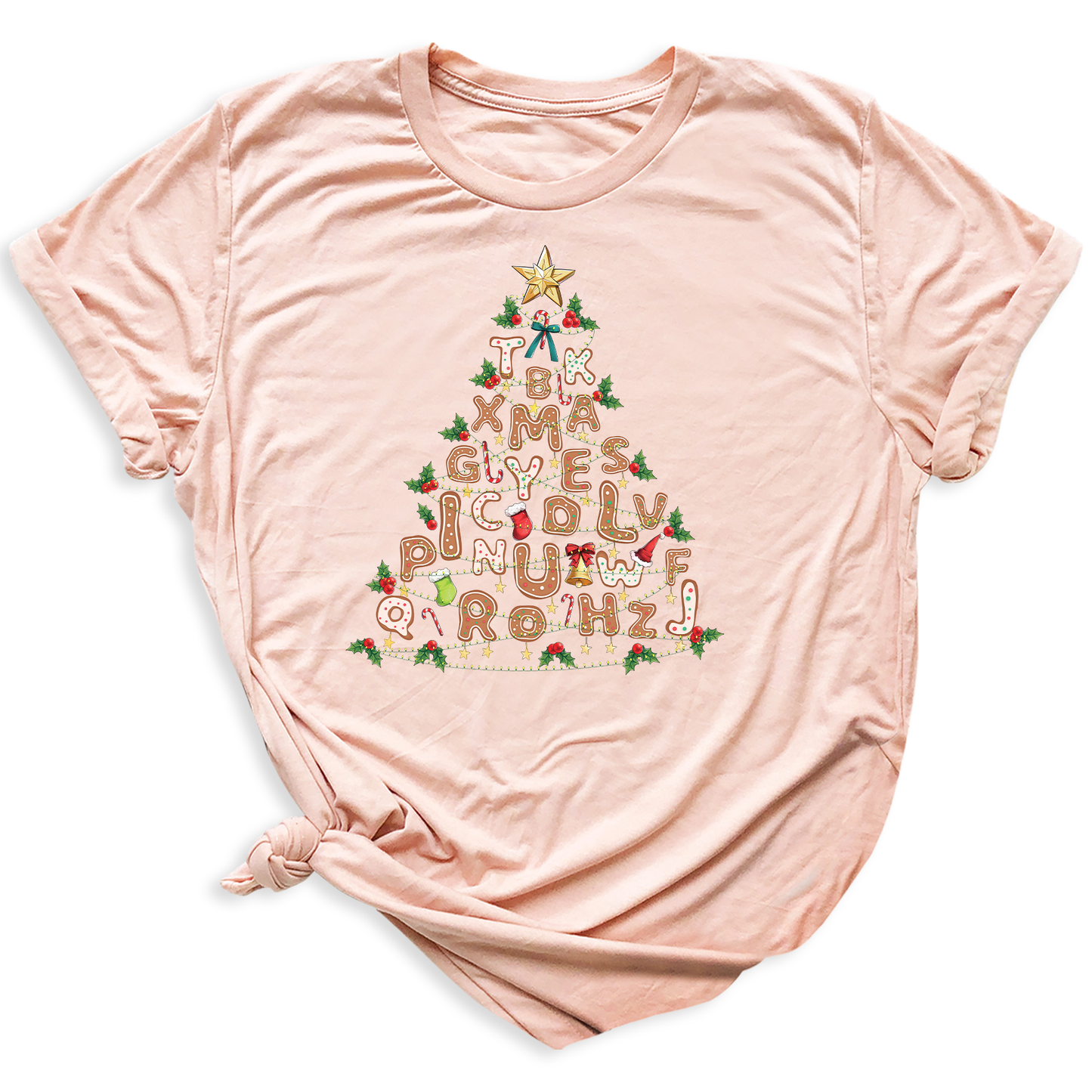 Alphabet Christmas Tree Shirt – Teacher Holiday Party Tee