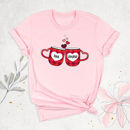 Couple Valentine Glass Shirts |Please provide the text to add below in the box.