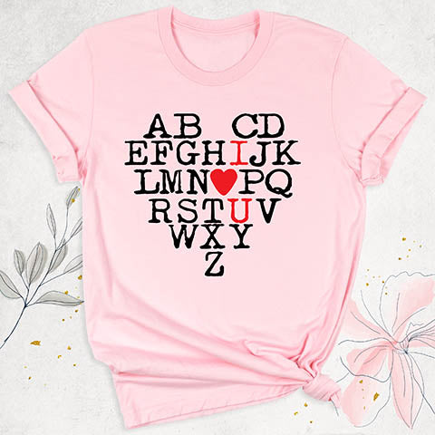 Alphabet I Love You Tee