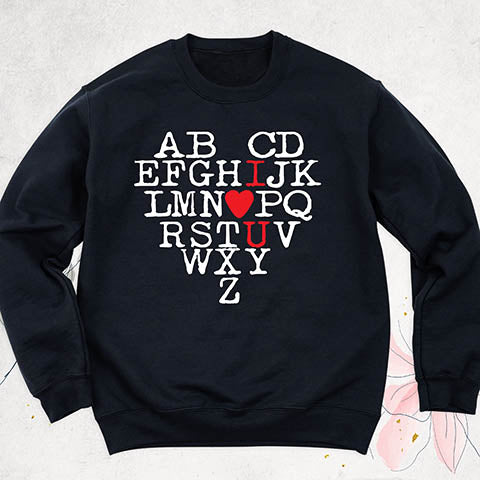 Alphabet I Love You Tee