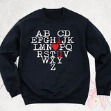 Alphabet I Love You Tee