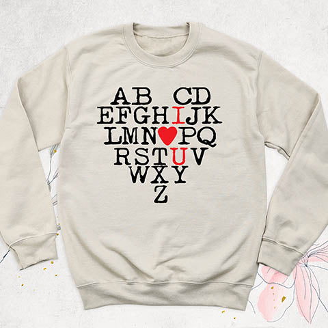 Alphabet I Love You Tee
