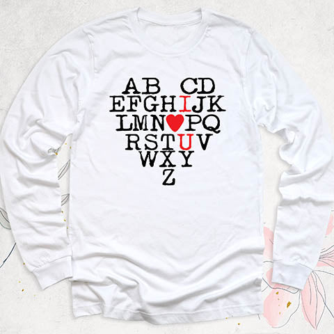 Alphabet I Love You Tee