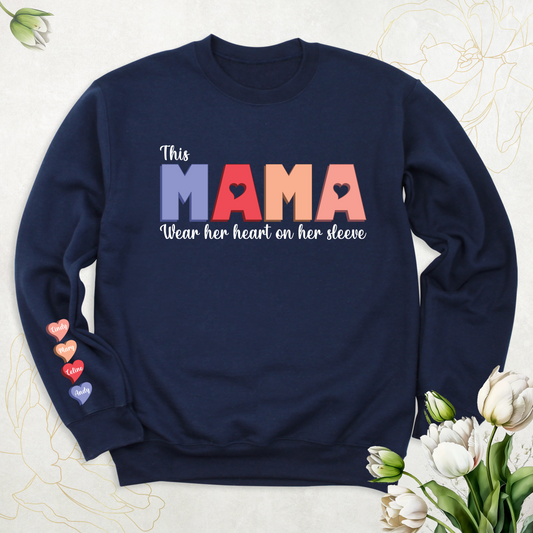 Personalized Mama Sweathirt| Please Specify CUSTOM TEXT