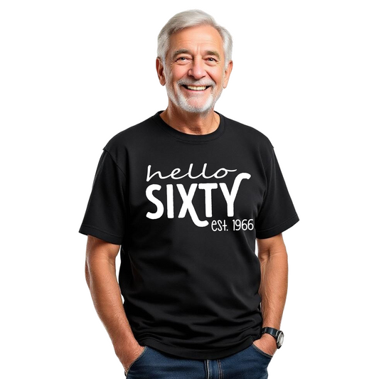 Hello Sixty Vintage 1966 Shirt – 60th Birthday Gift Tee