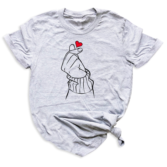 Korean Finger Heart Shirt