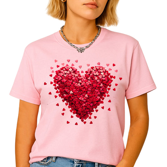 Heart Valentine Shirt – Romantic Love Tee for Women | Cute Valentine’s Day Couple Shirt
