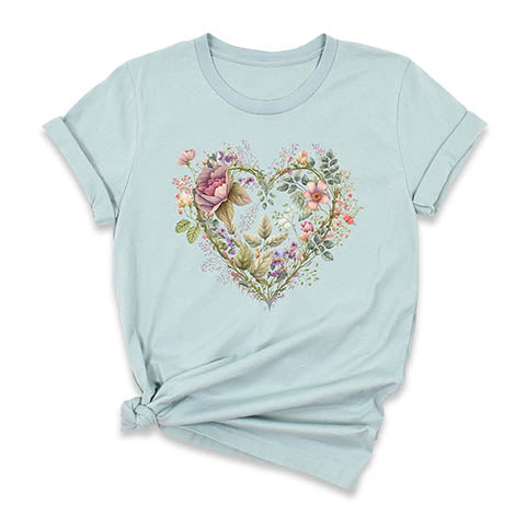 Floral Heart T-Shirt T-Shirt ürününün kopyası