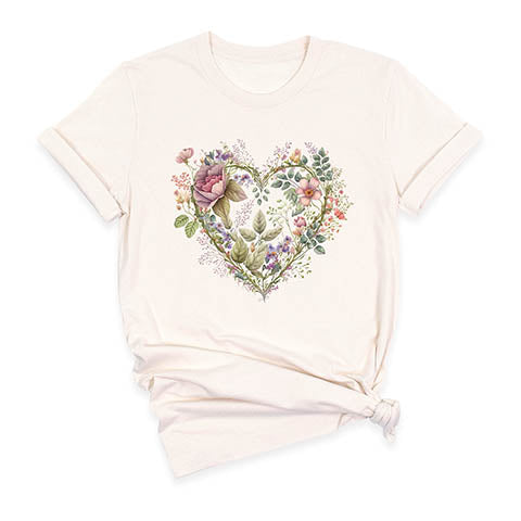 Floral Heart T-Shirt T-Shirt ürününün kopyası