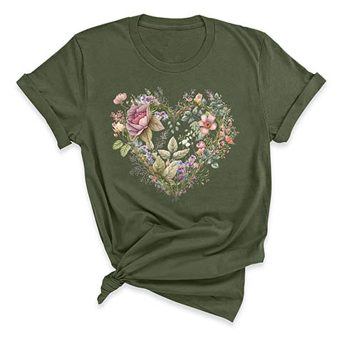Floral Heart T-Shirt T-Shirt ürününün kopyası