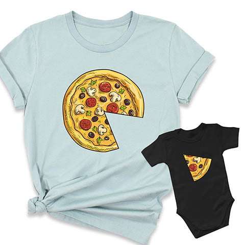Pizza Shirt Daddy and Baby Shirt