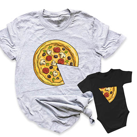 Pizza Shirt Daddy and Baby Shirt