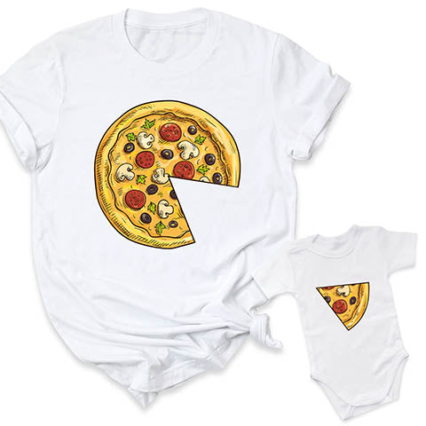 Pizza Shirt Daddy and Baby Shirt