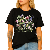 Wildflower Shirt โ Vintage Floral Boho Tee for Women