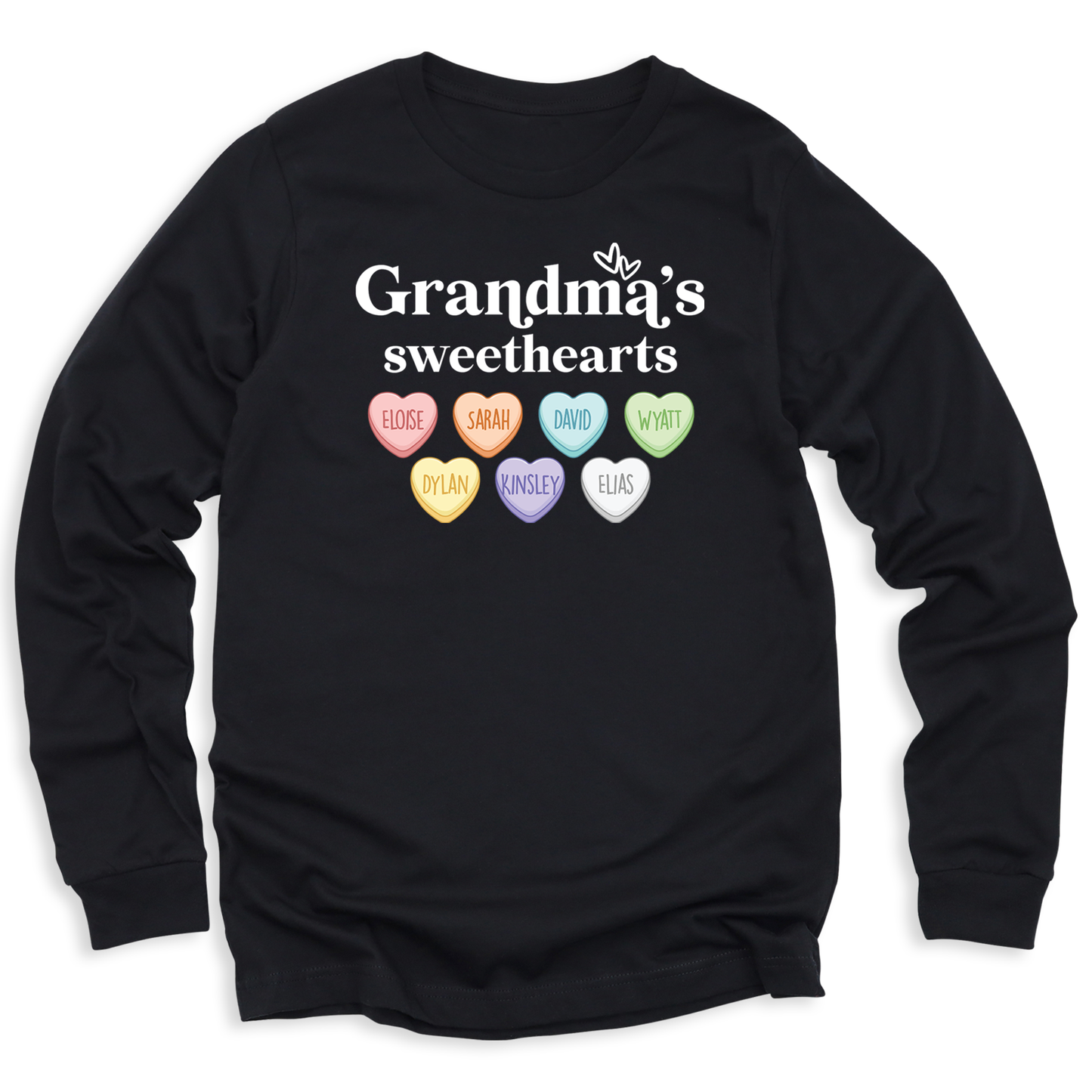 Grandma's Sweetheart with Grandchild's Names
