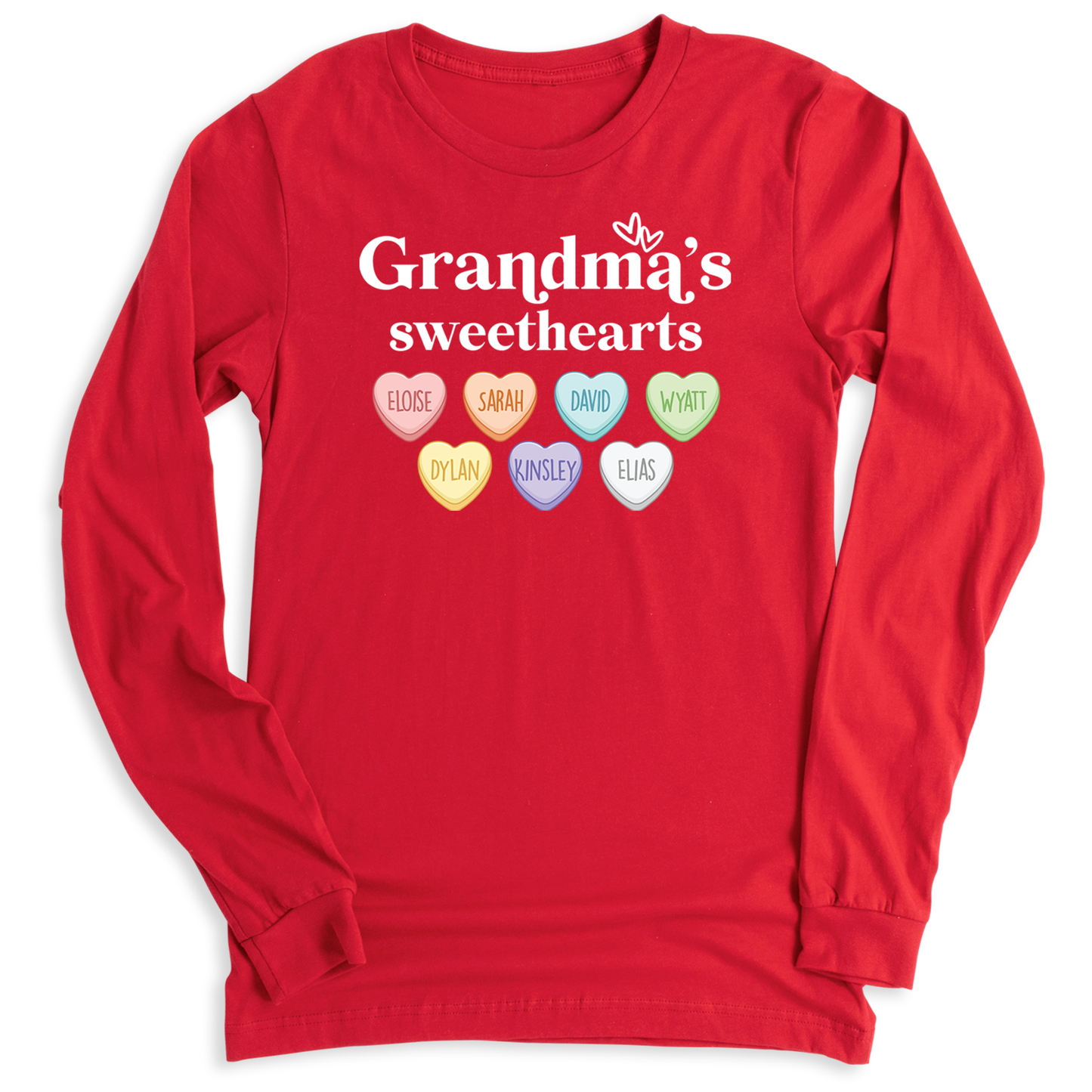 Grandma's Sweetheart with Grandchild's Names