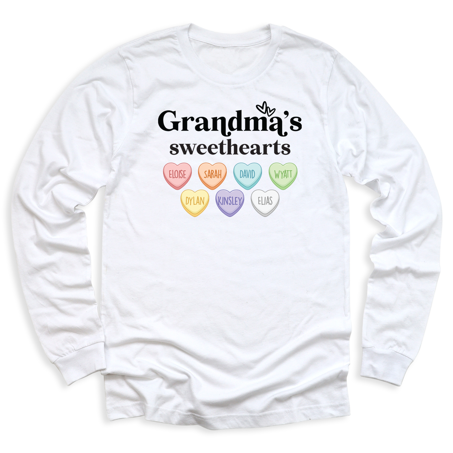Grandma's Sweetheart with Grandchild's Names