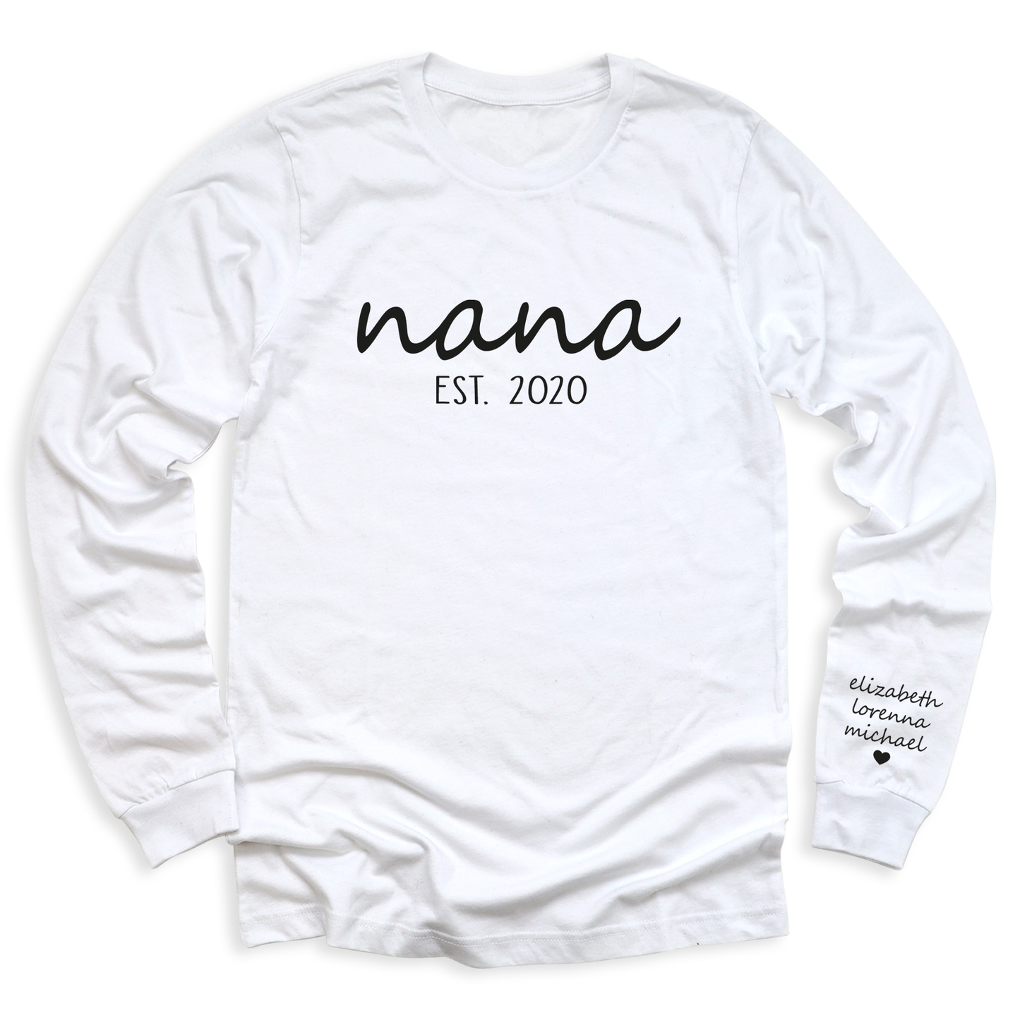 Custom Nana Est Shirt with Kid's Names