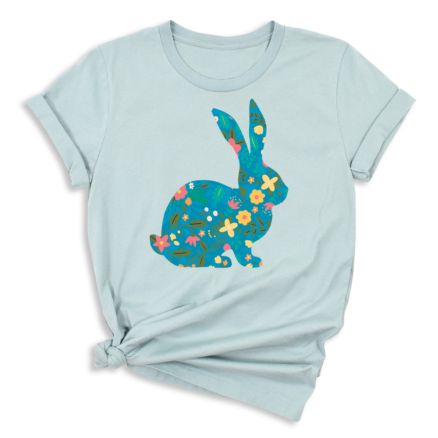 Floral Cute Rabbit Shirt