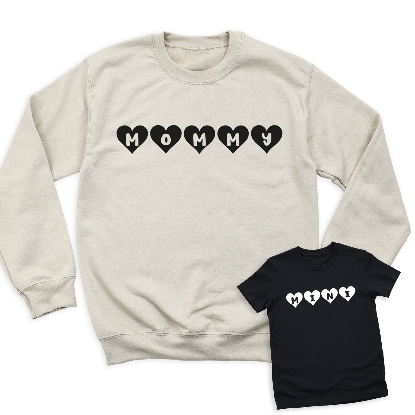 Mommy Mini with Hearts T-Shirt