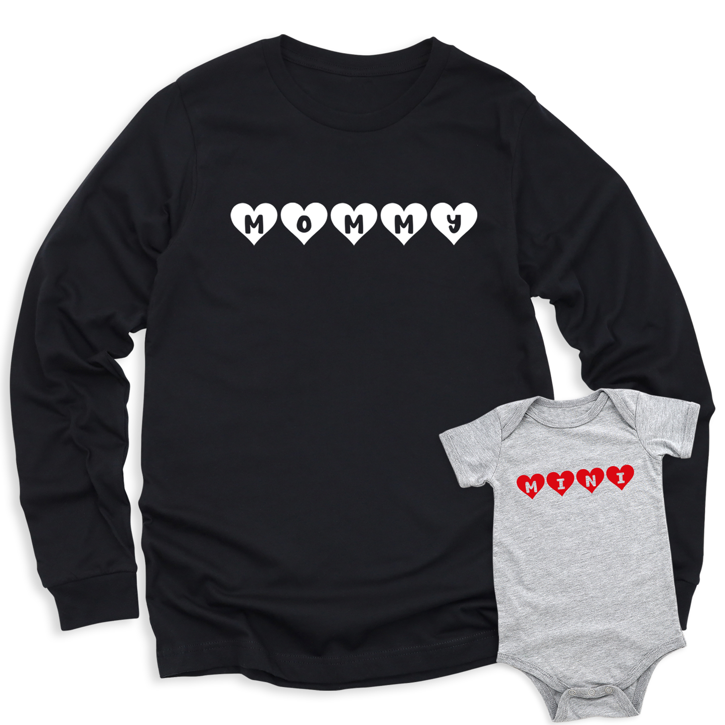 Mommy Mini with Hearts T-Shirt