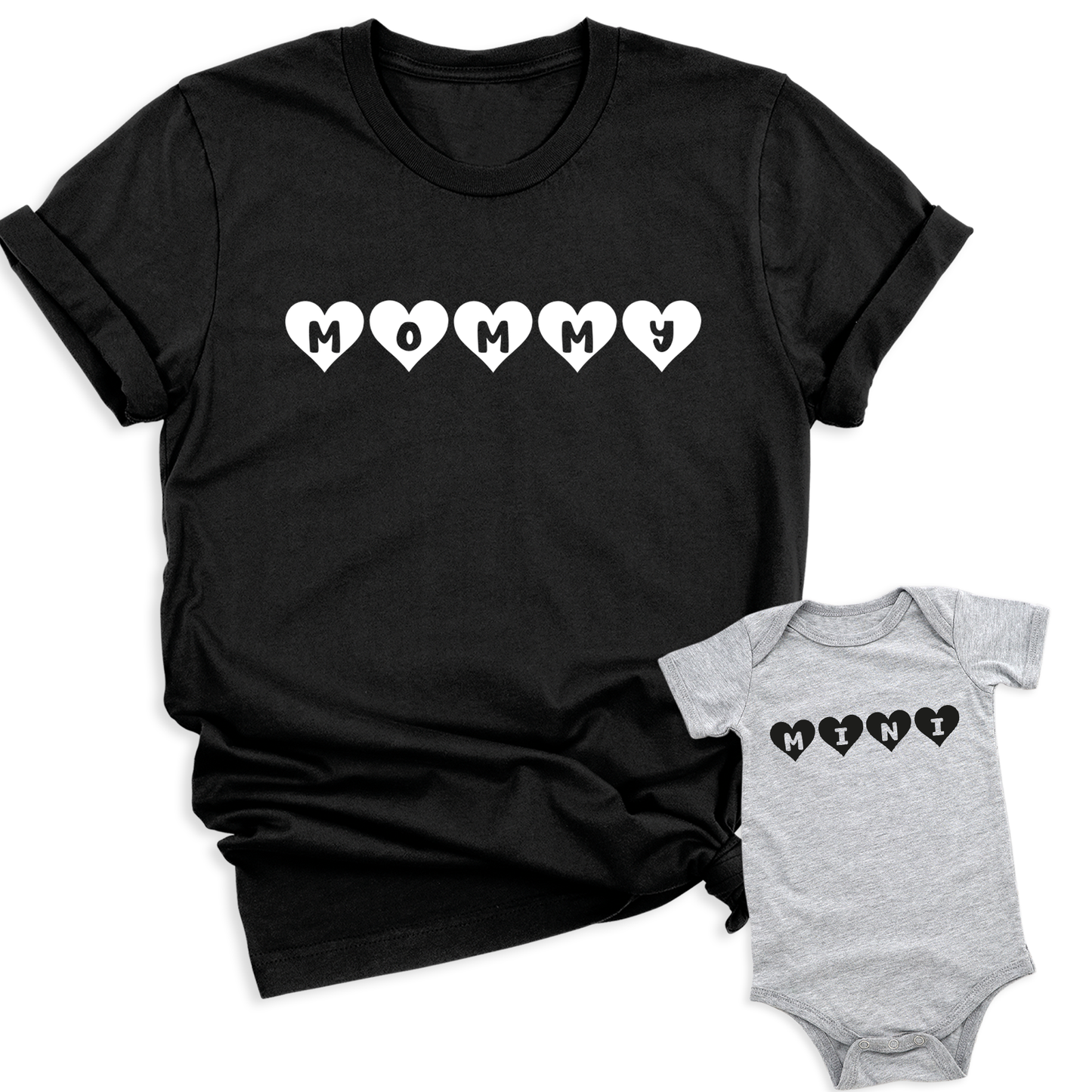Mommy Mini with Hearts T-Shirt