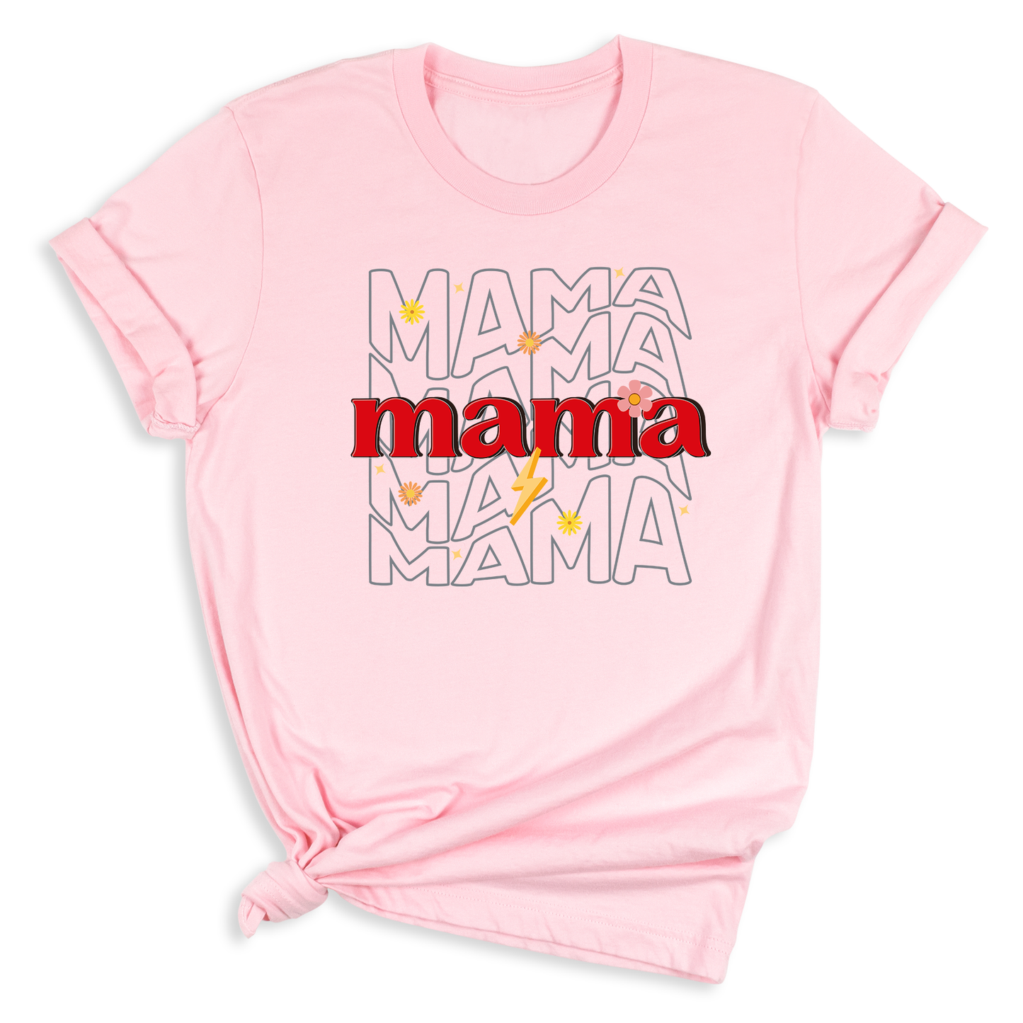 Floral Lightinnig Mama T-Shirt