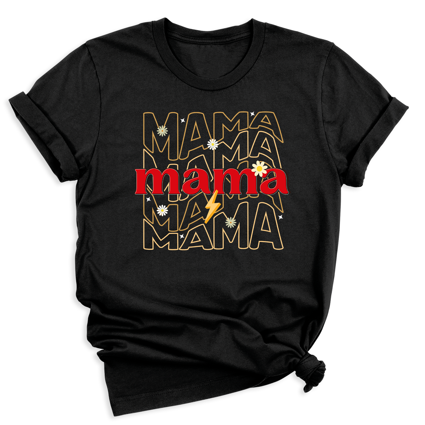 Floral Lightinnig Mama T-Shirt