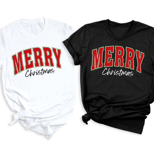 Merry Christmas Shirt – Retro Christmas T-Shirt, Family Matching Holiday Tee, Festive Xmas Trip Shirt