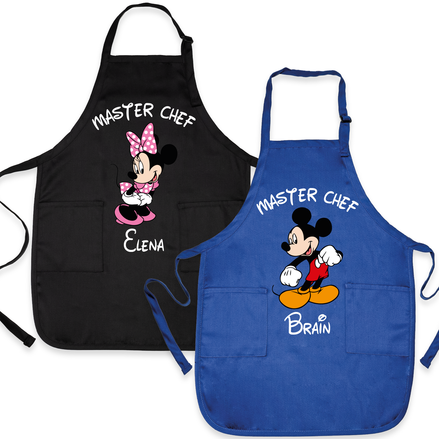 Custom Disney Family Apron – Mickey & Minnie “Master Chef” Matching Aprons