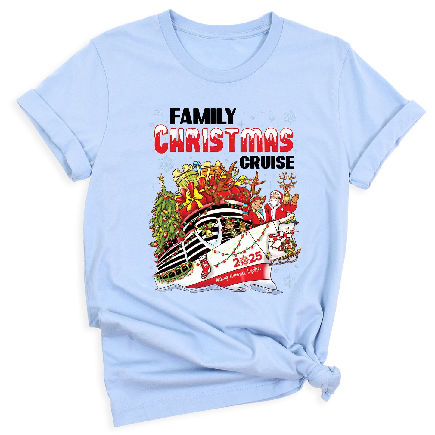 Christmas Family Cruise Shirt – Custom Holiday Vacation Tee, Matching Cruise Crew Santa Shirt for Family Trip