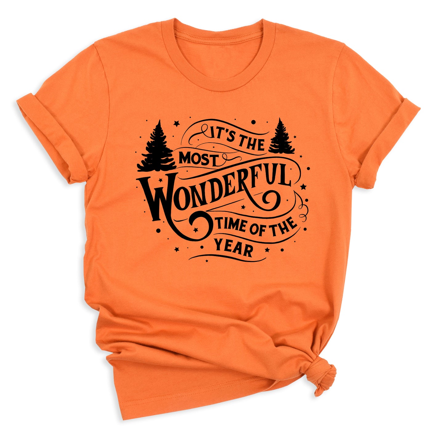 Most Wonderful Time of the Year Christmas T-Shirt – Holiday Graphic Tee, Winter Vacation & Family Matching Shirt