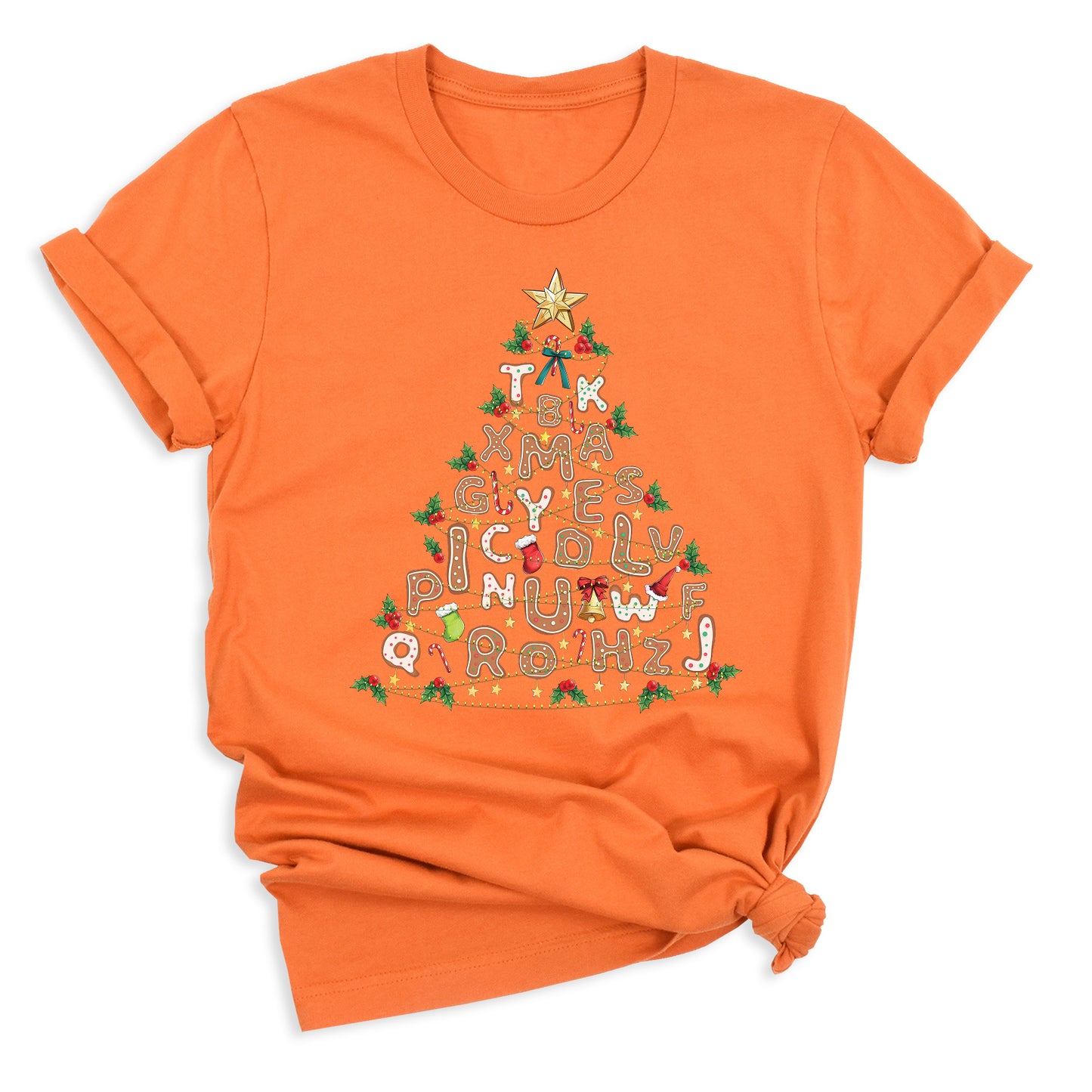 Alphabet Christmas Tree Shirt – Teacher Holiday Party Tee
