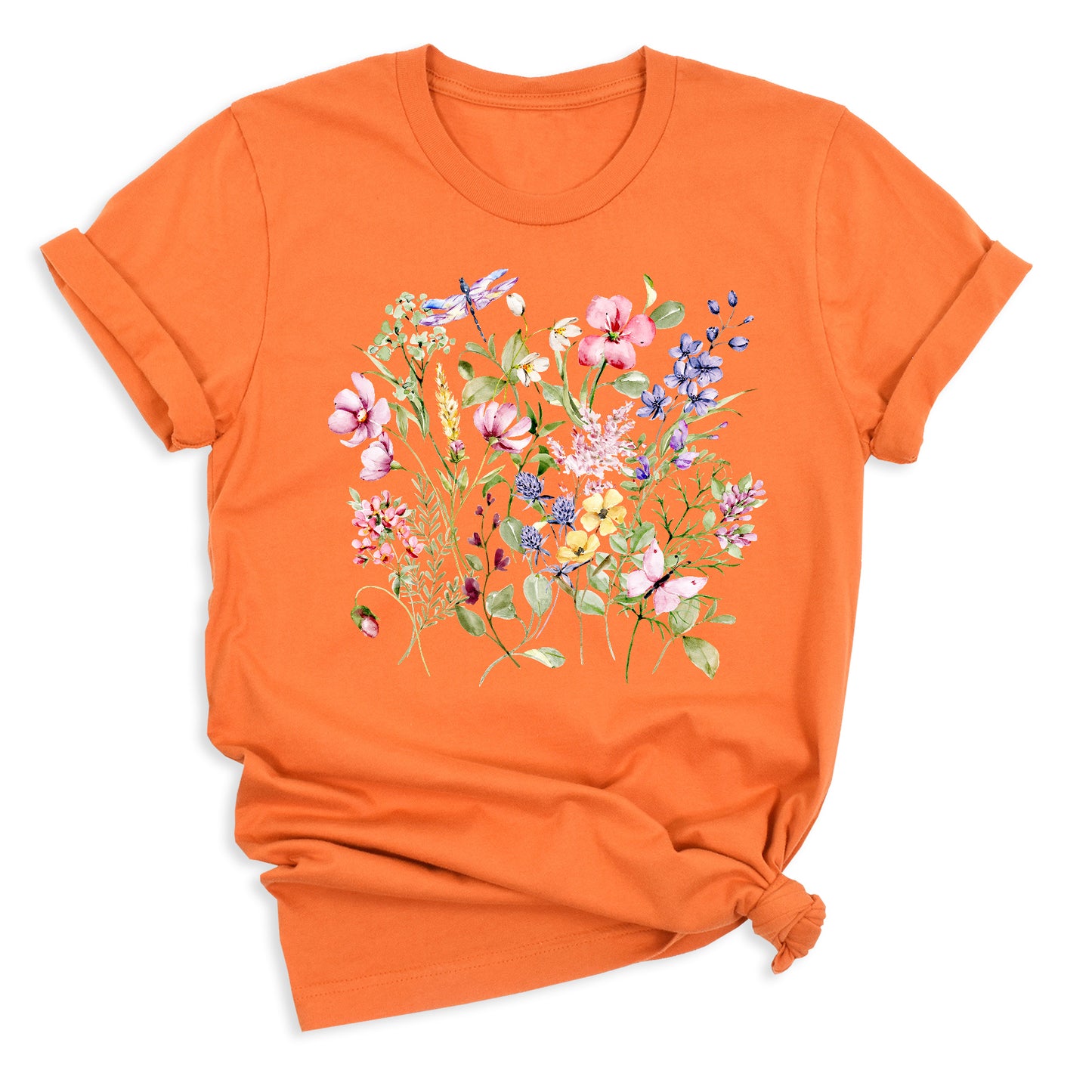 Wildflower Shirt โ Vintage Floral Boho Tee for Women