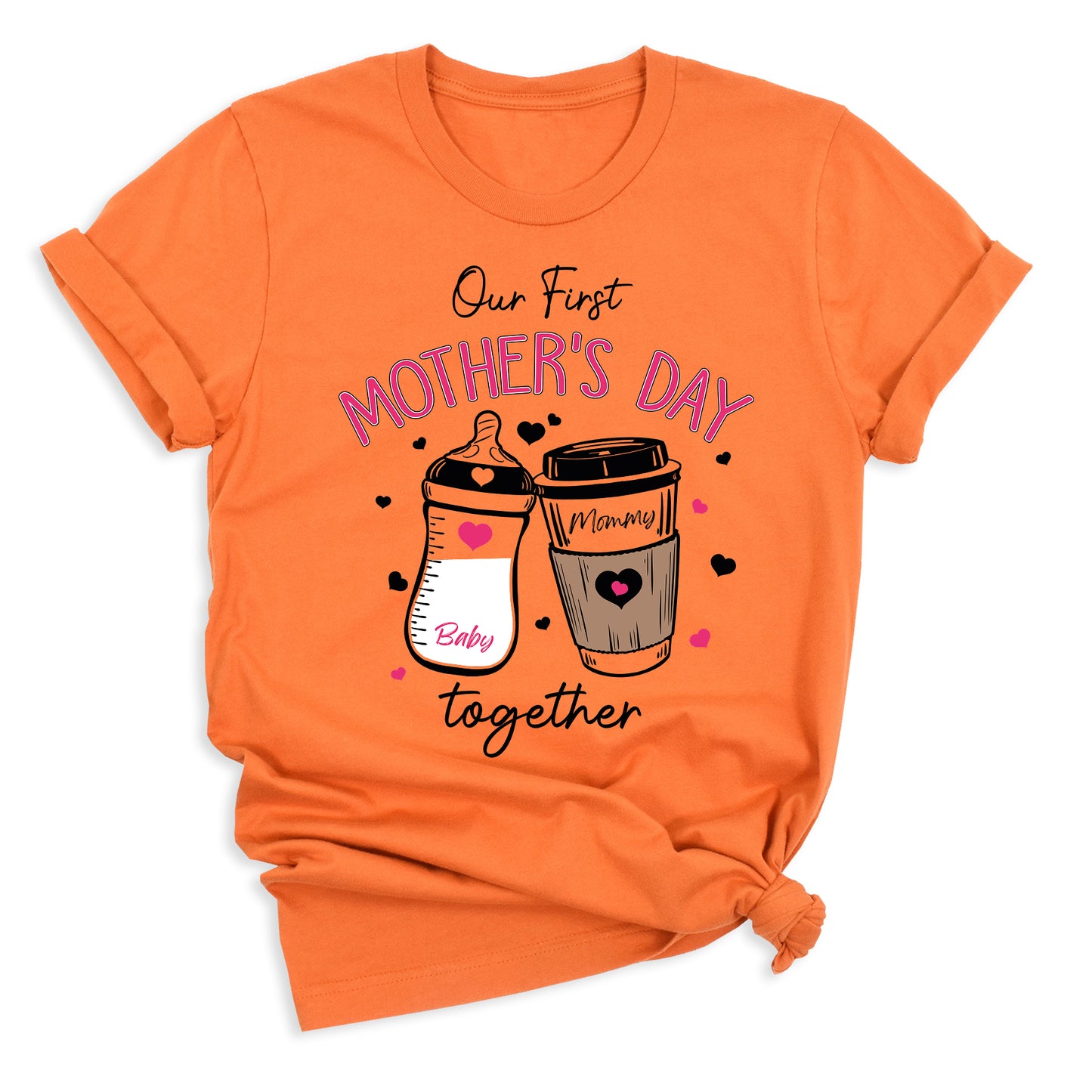 Custom Our First Mother’s Day Mommy and Me Matching Shirts - Girls