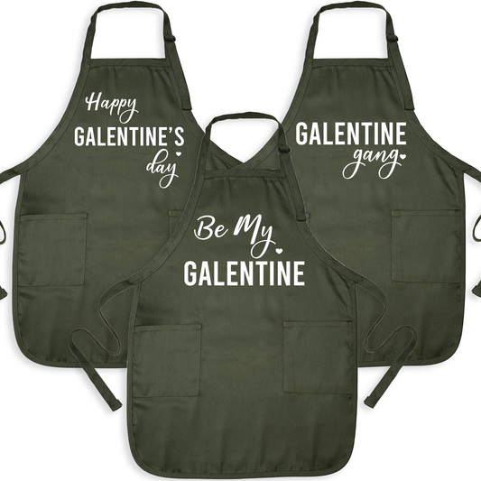 Galentine Gang Apron – Cute Valentine Cooking Apron for Friends
