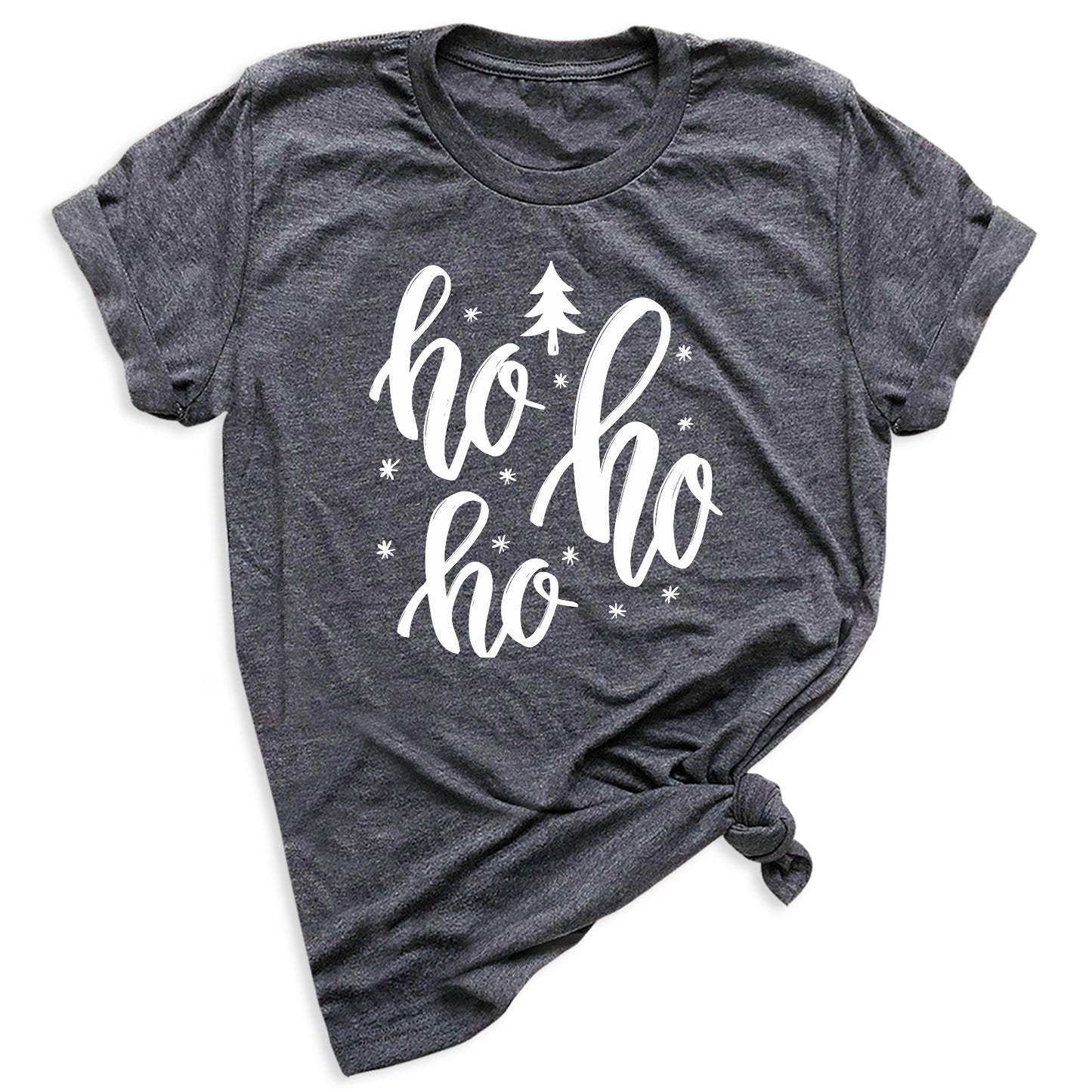 Cute Ho Ho Ho Christmas T-Shirt โ Santa Holiday Shirt for Women & Men