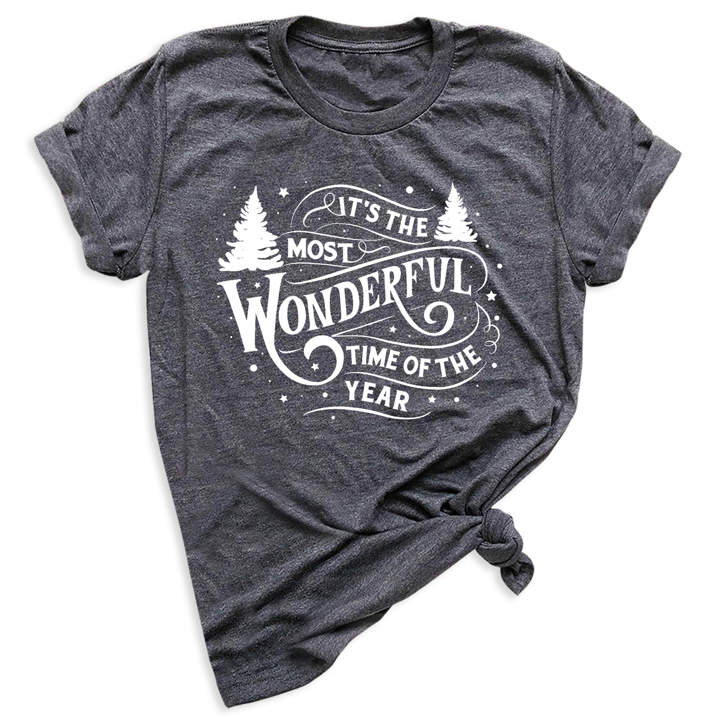 Most Wonderful Time of the Year Christmas T-Shirt – Holiday Graphic Tee, Winter Vacation & Family Matching Shirt