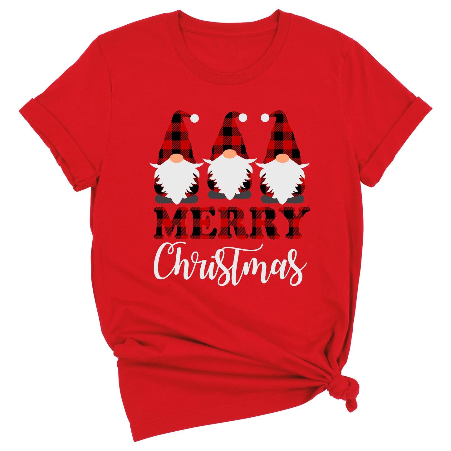 Buffalo Plaid Gnomes Shirt – Funny Christmas Tee for Family Matching