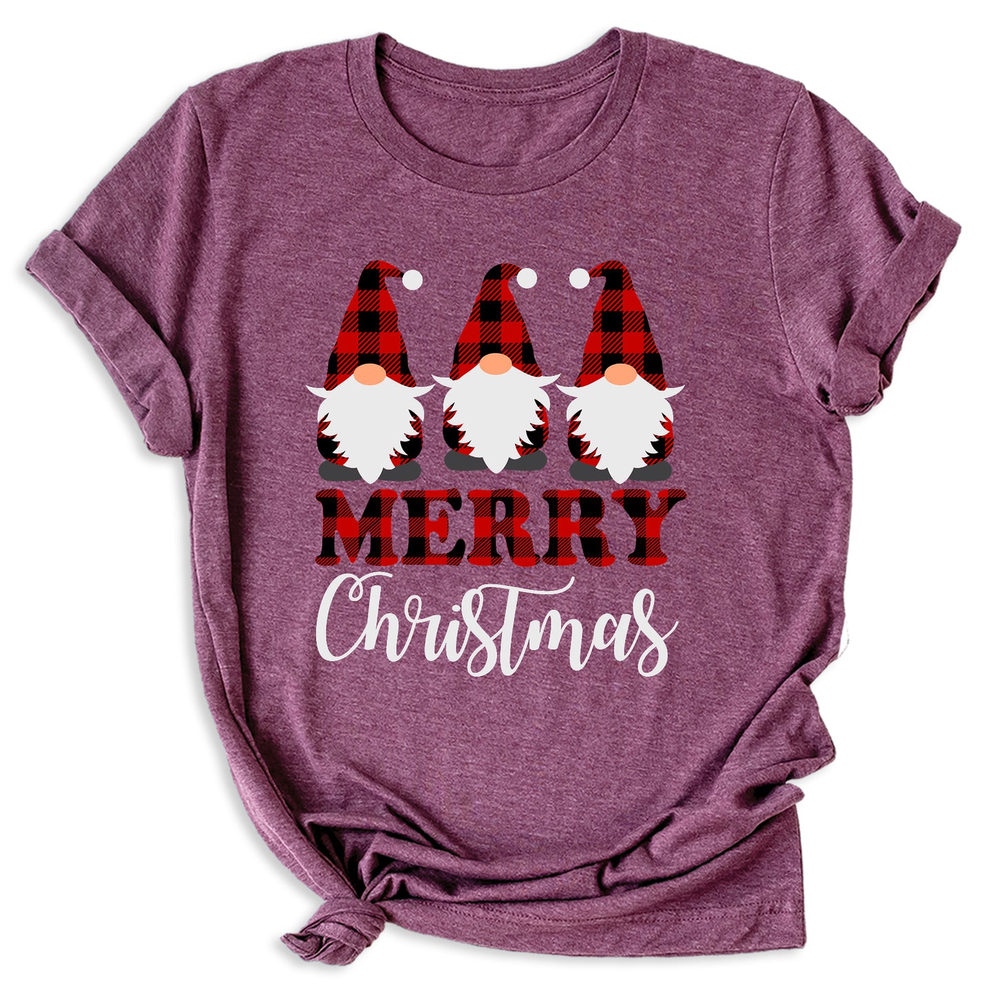 Buffalo Plaid Gnomes Shirt – Funny Christmas Tee for Family Matching