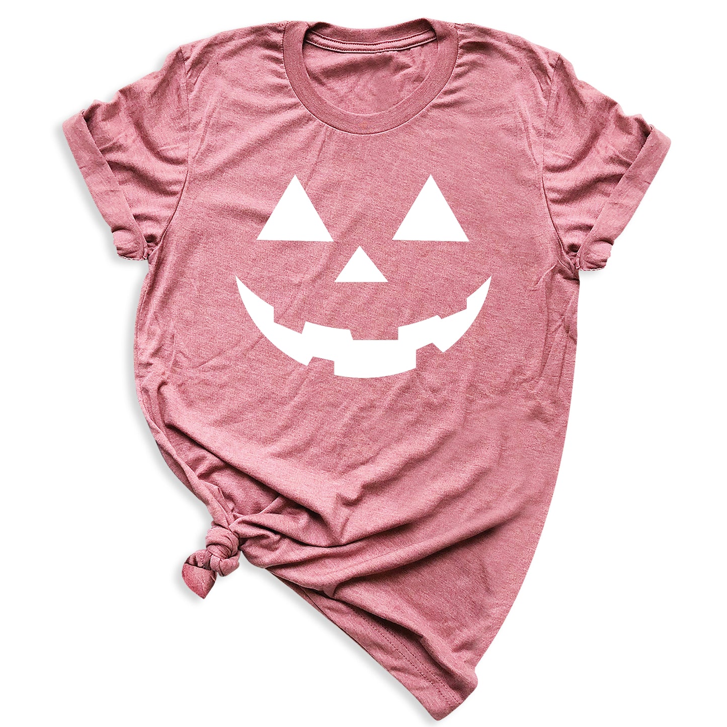 Pumpkin Face Halloween T-Shirt | Cute Orange Jack O’Lantern Tee for Women & Couples