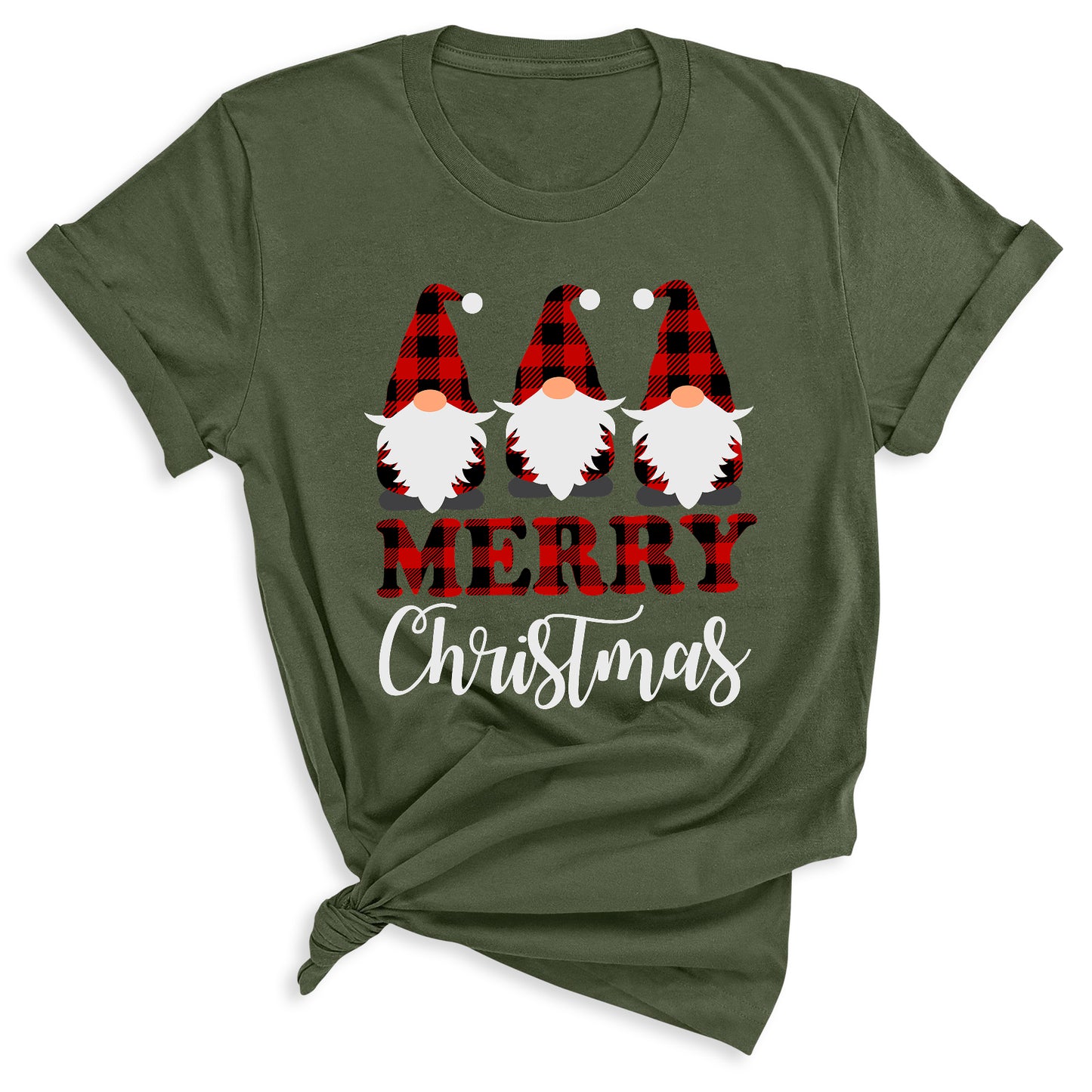 Buffalo Plaid Gnomes Shirt – Funny Christmas Tee for Family Matching