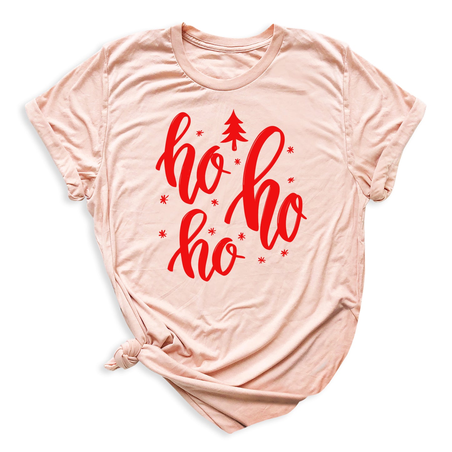 Cute Ho Ho Ho Christmas T-Shirt โ Santa Holiday Shirt for Women & Men
