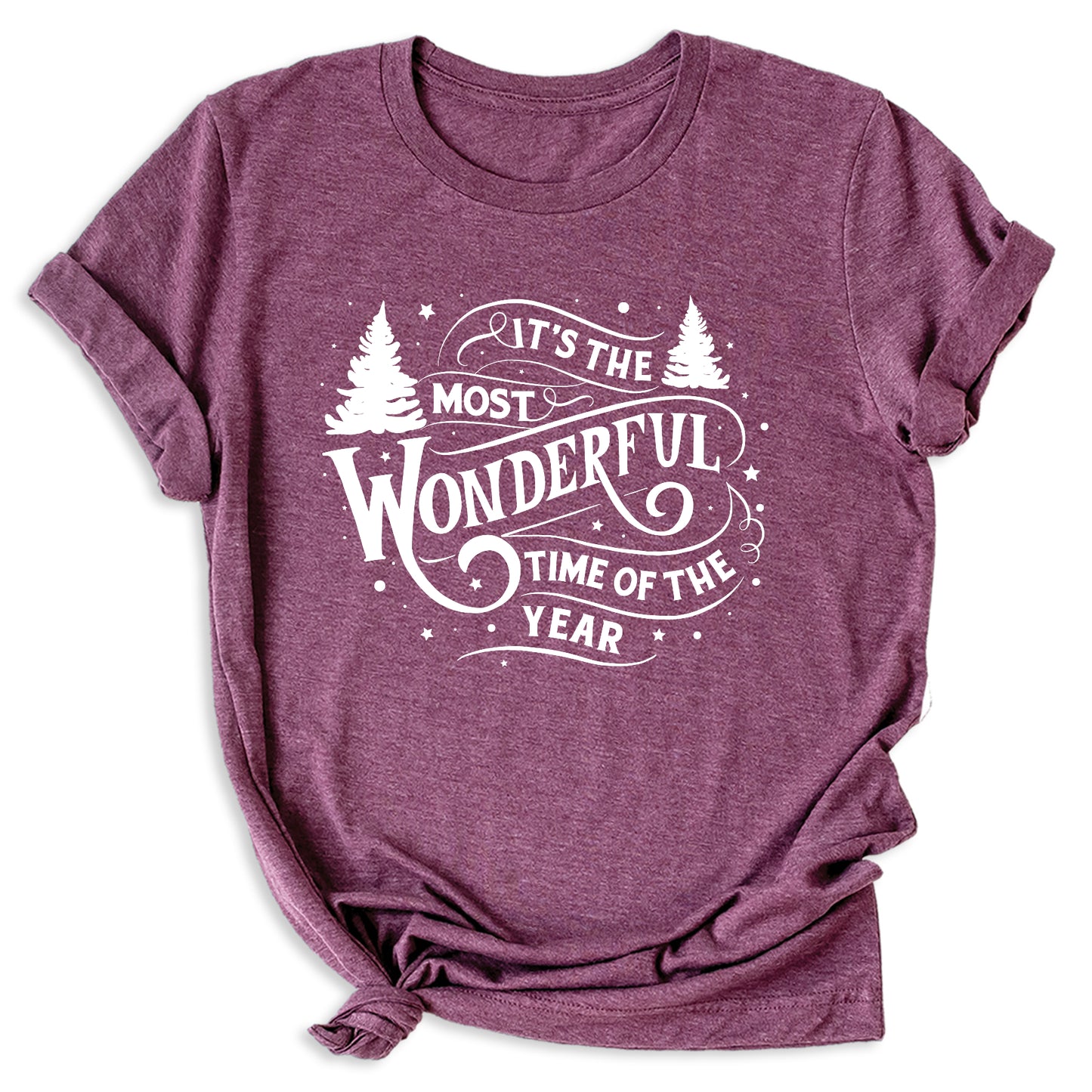 Most Wonderful Time of the Year Christmas T-Shirt – Holiday Graphic Tee, Winter Vacation & Family Matching Shirt