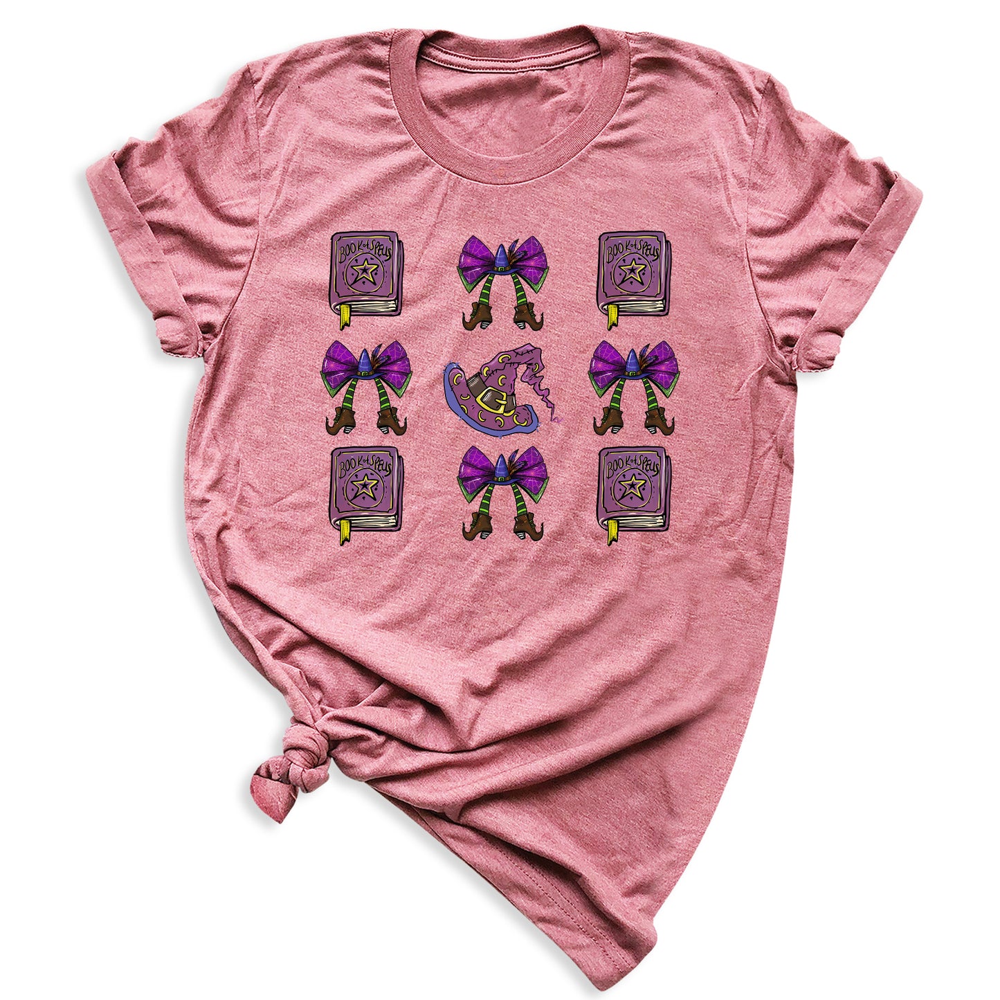 Halloween Witch Hat Shirt – Coquette Bow Tee, Spooky Season Outfit for Women